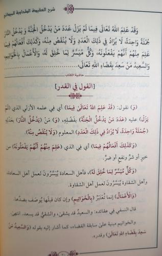 (شرح العقيدة الطحاوية (الميلاني / Şerhü'l-Akîdetü't-Tahavî (Meydânî)